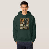 Break Apart trendy hoodie (Voorkant volledig)