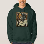 Break Apart trendy hoodie (Voorkant)