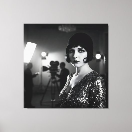 Break Between Takes (1920) beroemd gemaakt door Na Canvas Afdruk (Voorkant)