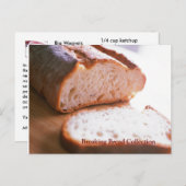 Break Bread Recipe Card Collectie BBQ Sauce Briefkaart (Voorkant / Achterkant)