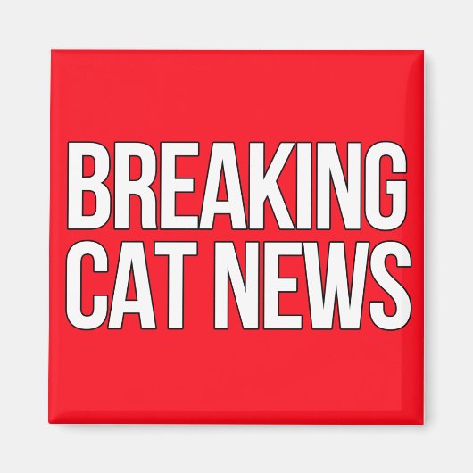Break Cat News magnet (Voorkant)