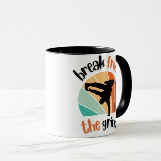 Break Dance BFTG Coffee Mok (Voorkant rechts)
