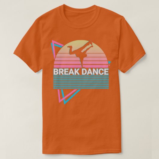 Break Dance Break Dancing Retro T-shirt (Design voorkant)