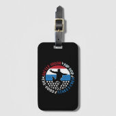 Break Dance Breakdancing Hip-Hop Jongen Bagagelabel (Voorkant (verticaal))