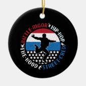 Break Dance Breakdancing Hip-Hop Jongen Keramisch Ornament (Voorkant)