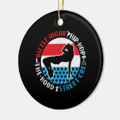 Break Dance Breakdansen Hip-Hop Dancer Girl Keramisch Ornament (Links)