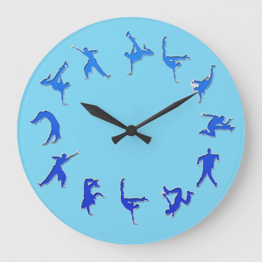 Break Dance Clock Grote Klok (Voorkant)