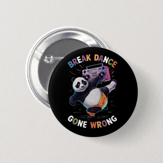 'BREAK DANCE' en 'GONE wrong (2) Ronde Button 5,7 Cm (Voorkant /achterkant)