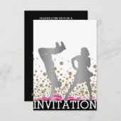 Break Dance School Dico Hip Hop Vip Roos Grey Kaart (Voorkant / Achterkant)