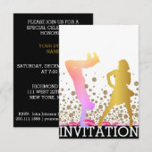 Break Dance School Dico Hip Hop Vip Roos Ombre Kaart (Voorkant / Achterkant)