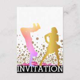 Break Dance School Dico Hip Hop Vip Roos Ombre Kaart