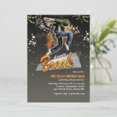 Break Dance Uitnodiging (Staand voorkant)