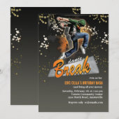 Break Dance Uitnodiging (Voorkant / Achterkant)