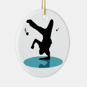 Break Dancer Keramisch Ornament (Rechts)