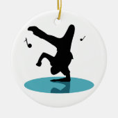 Break Dancer Keramisch Ornament (Voorkant)