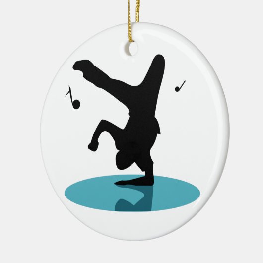 Break Dancer Keramisch Ornament (Links)