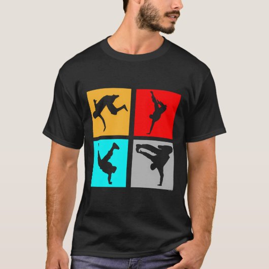 Break Dancing Gift Idee Break Dancing Stunt T-shirt (Voorkant)