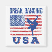 Break Dancing USA Magneet (Voorkant)