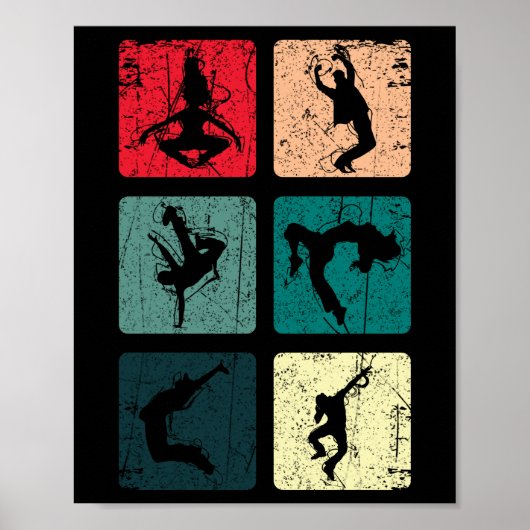 Break Dansend Retro  Hip Hop Gift Dancer Poster (Voorkant)