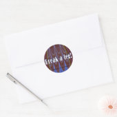 Break-een-been! Ronde Sticker (Envelop)
