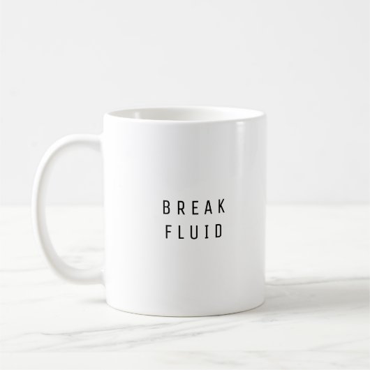Break Fluid Funny Two-Tone Coffee Mok (Links)