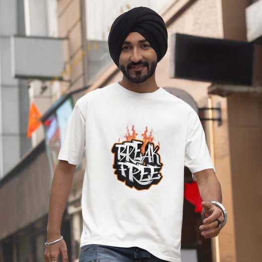 Break Free Graffiti Vlam T-Shirt
