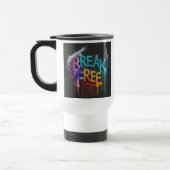 "Break Free" Reizen Koffiemok Reisbeker (Links)