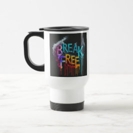 "Break Free" Reizen Koffiemok Reisbeker