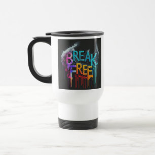 "Break Free" Reizen Koffiemok Reisbeker