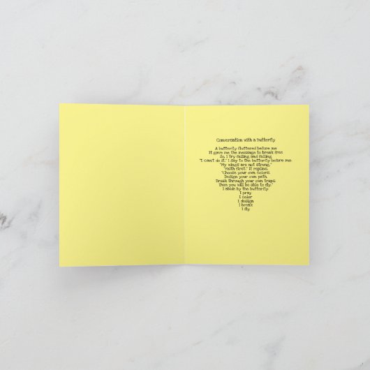 break-free Wenskaart Kaart (Binnen)