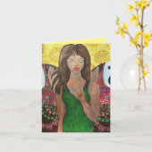 break-free Wenskaart Kaart (Gele Bloem)