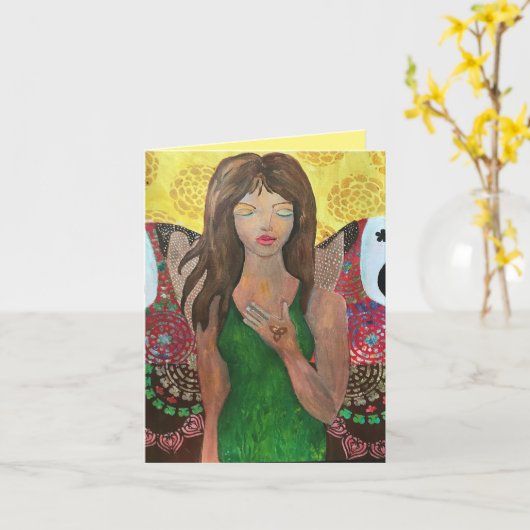 break-free Wenskaart Kaart (Gele Bloem)