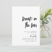 Break in de Bar Housewarming Uitnodiging (Staand voorkant)