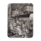 Break in het schip van een theeschip in Londen Magneet (Verticaal)