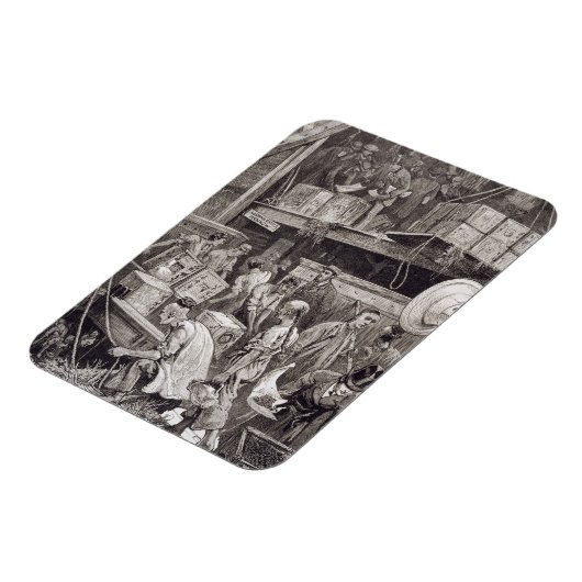 Break in het schip van een theeschip in Londen Magneet (Linkerzijde)