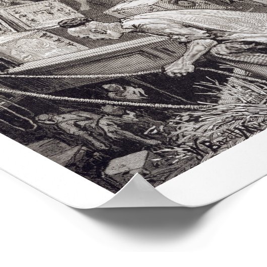 Break in het schip van een theeschip in Londen Poster (Hoek)