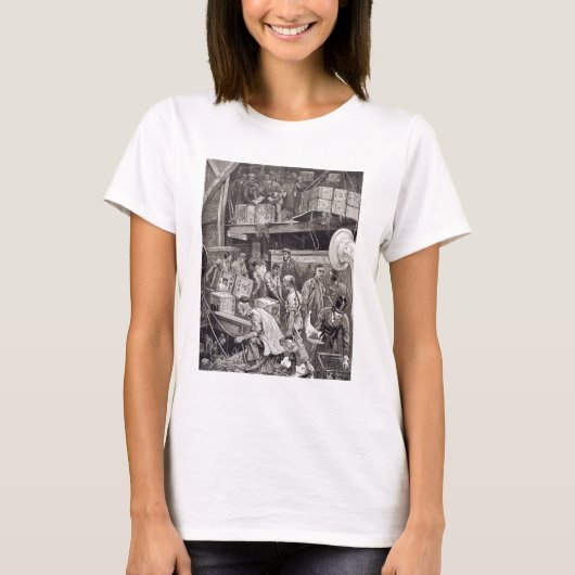 Break in het schip van een theeschip in Londen T-shirt (Voorkant)