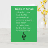 Break-in periode Een grappig ACL Reconstructiegedi Kaart (Gele Bloem)