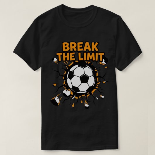 Break Limits Soccer Ball Fire Goal T-Shirt - Sport (Design voorkant)