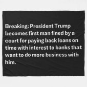 BREAK NIEUWS FLEECE DEKEN (Voorkant (Horizontaal))