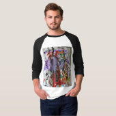 'BREAK OUT OF YOUR PRISON' honkbalshirt T-shirt (Voorkant volledig)