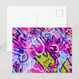 Break Out Star: Abstracte kunst Briefkaart