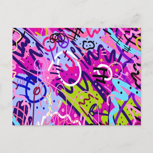 Break Out Star: Abstracte kunst Briefkaart (Voorkant)