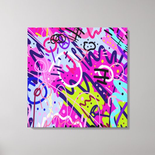 Break Out Star: Abstracte kunst Canvas Afdruk (Voorkant)