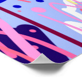 Break Out Star: Abstracte kunst Poster (Hoek)