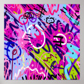 Break Out Star: Abstracte kunst Poster (Voorkant)
