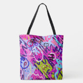 Break Out Star: Abstracte kunst Tote Bag (Achterkant)
