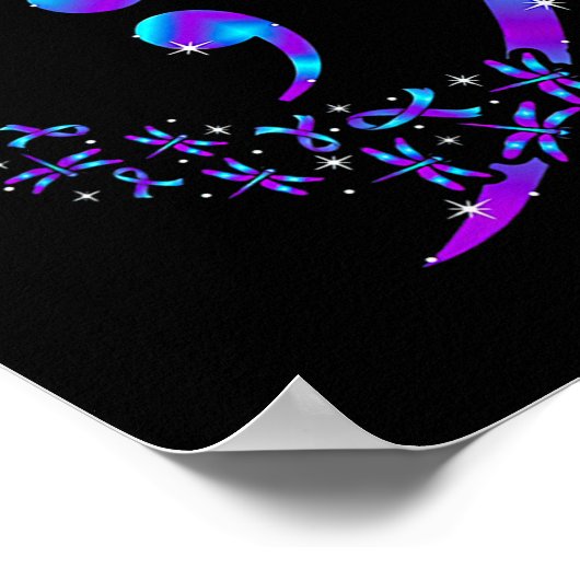 Break Stigma Save Lives Heart Semicolon Zelfmoord Poster (Hoek)