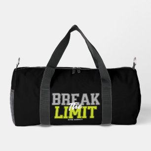 Break The Limit Gym Verslaafde Motivatie Fitness Plunjezak
