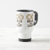 Break the Loop Motivational Travel Mug Reisbeker (Voorkant rechts)